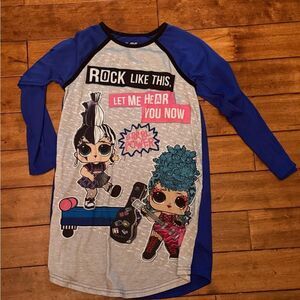 L.O.L. Surprise! Blue and Gray Long nightgown